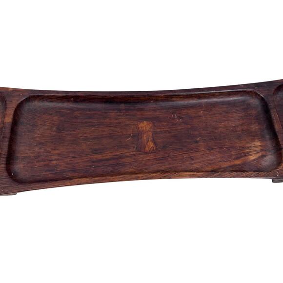 Vintage MCM Dansk Jens Quistgaard Rare Woods Rosewood Bowtie Palisander Tray 60s - Picture 4 of 12
